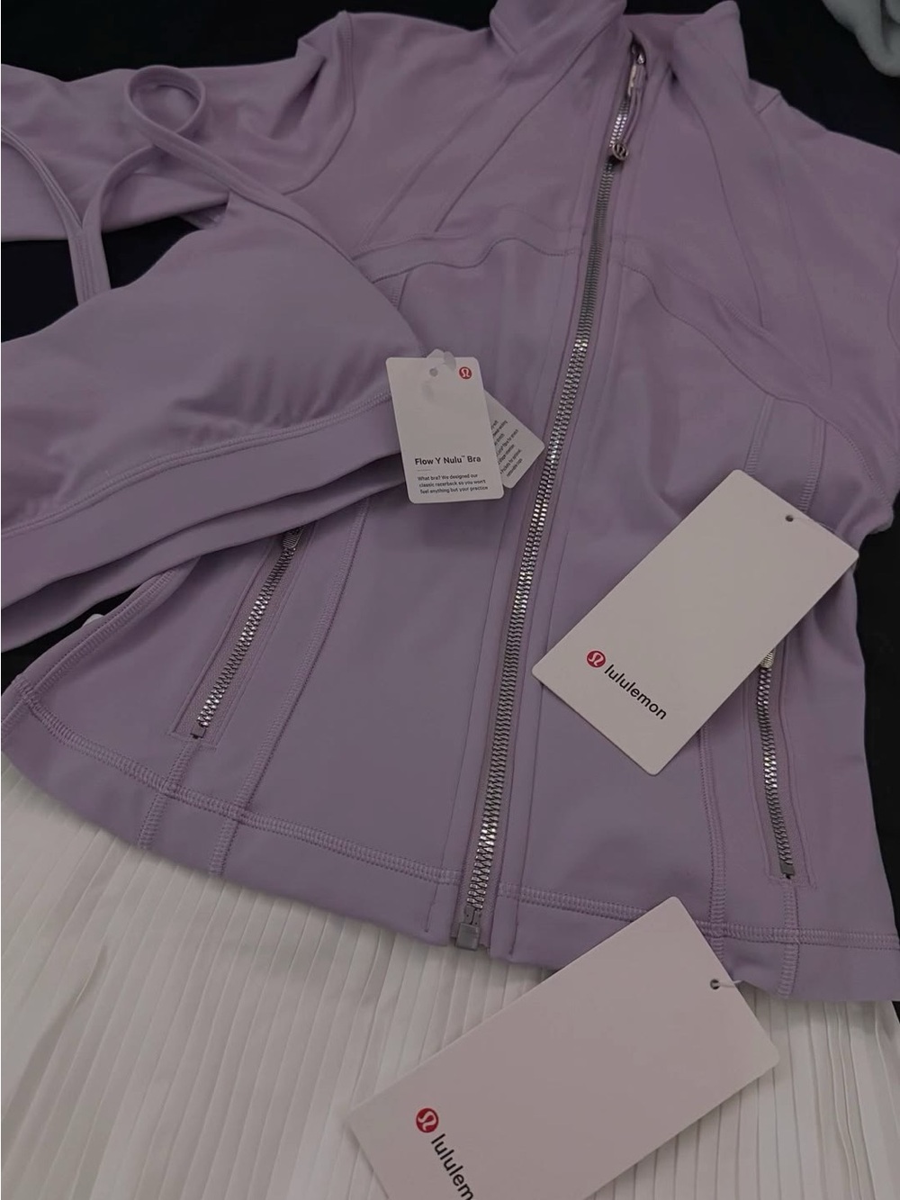 lululemon athletica Lavender Bomber Zip Jacket